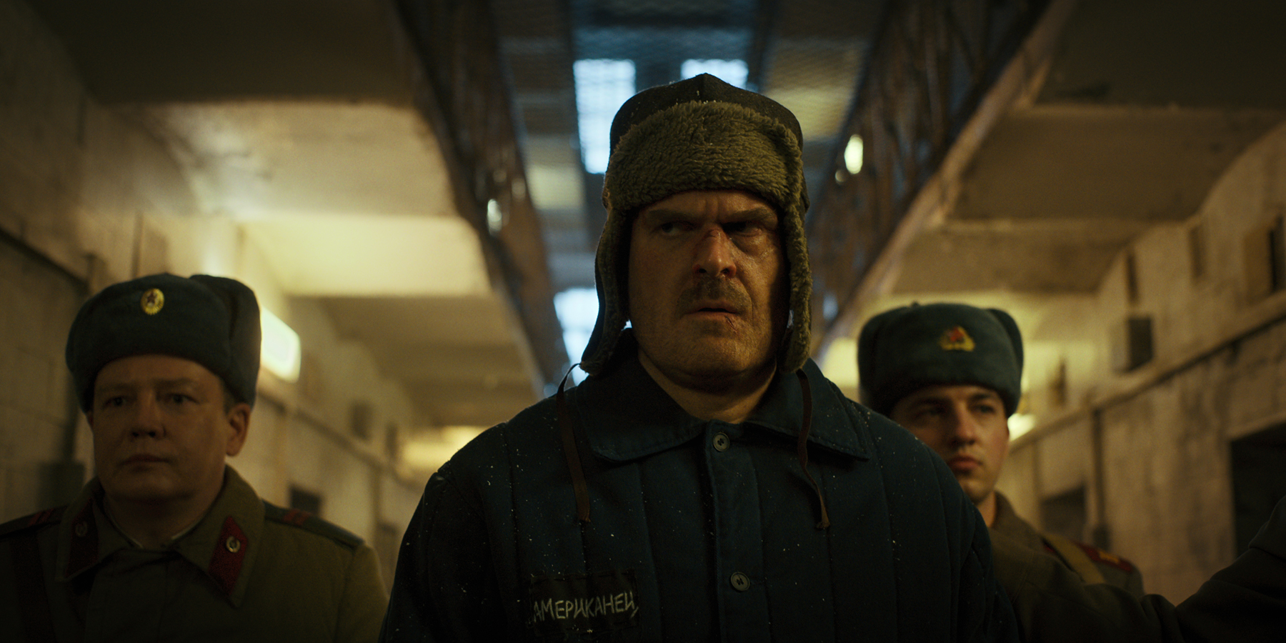STRANGER THINGS. David Harbour as Jim Hopper in STRANGER THINGS. Cr. Courtesy of Netflix © 2022