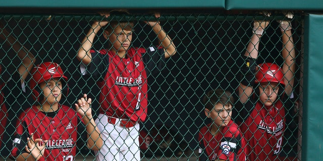 WILLIAMSPORT, PENNSYLVANIA - AUGUST 29: Team Ohio players watch from the dugout in the fifth inning of the 2021 Little League World Series against Team Michigan at Howard J. Lamade Stadium on August 29, 2021, in Williamsport, Pennsylvania.