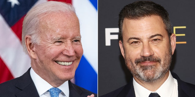 President Biden was to appear on "Jimmy Kimmel Live" on Wednesday.